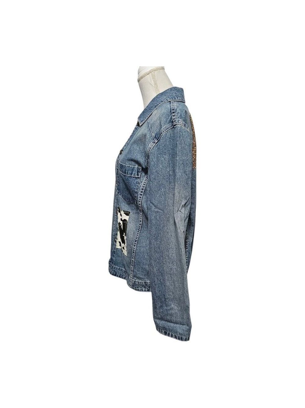 Upcycled Oversized Jean Jacket Medium - Picture 4 of 8